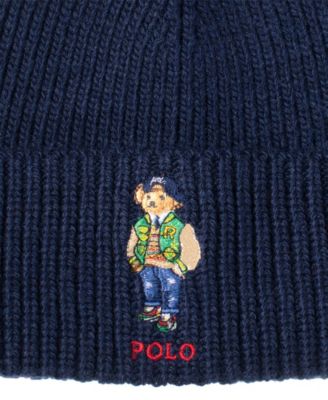 Polo Ralph Lauren Men's Signature Varsity Bear Beanie - Macy's