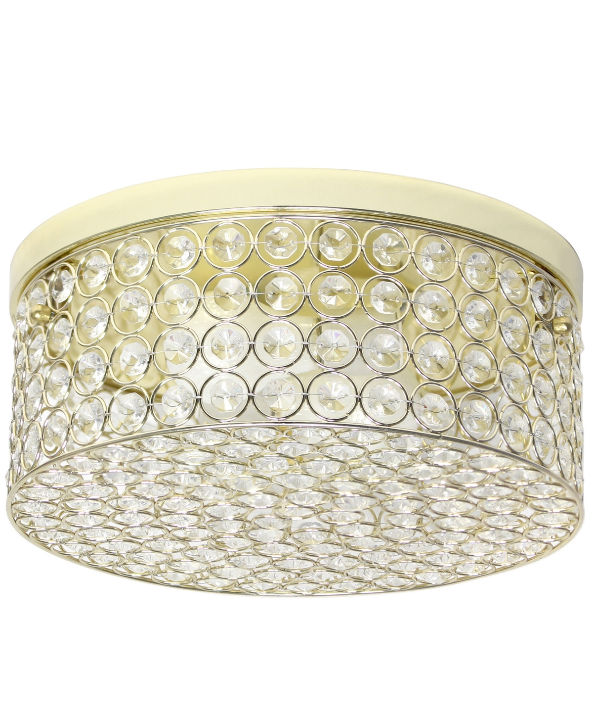 Lalia Home Glam 2 Light Round Flush Mount In Gold