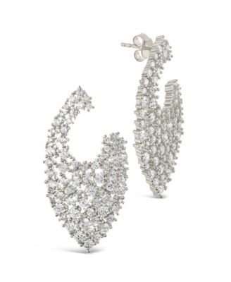 Priscilla Cubic Zirconia Statement Stud Earrings