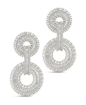 Reese Cubic Zirconia Circle Drop Earrings