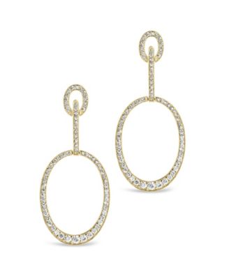 Tory Cubic Zirconia Oval Drop Earrings
