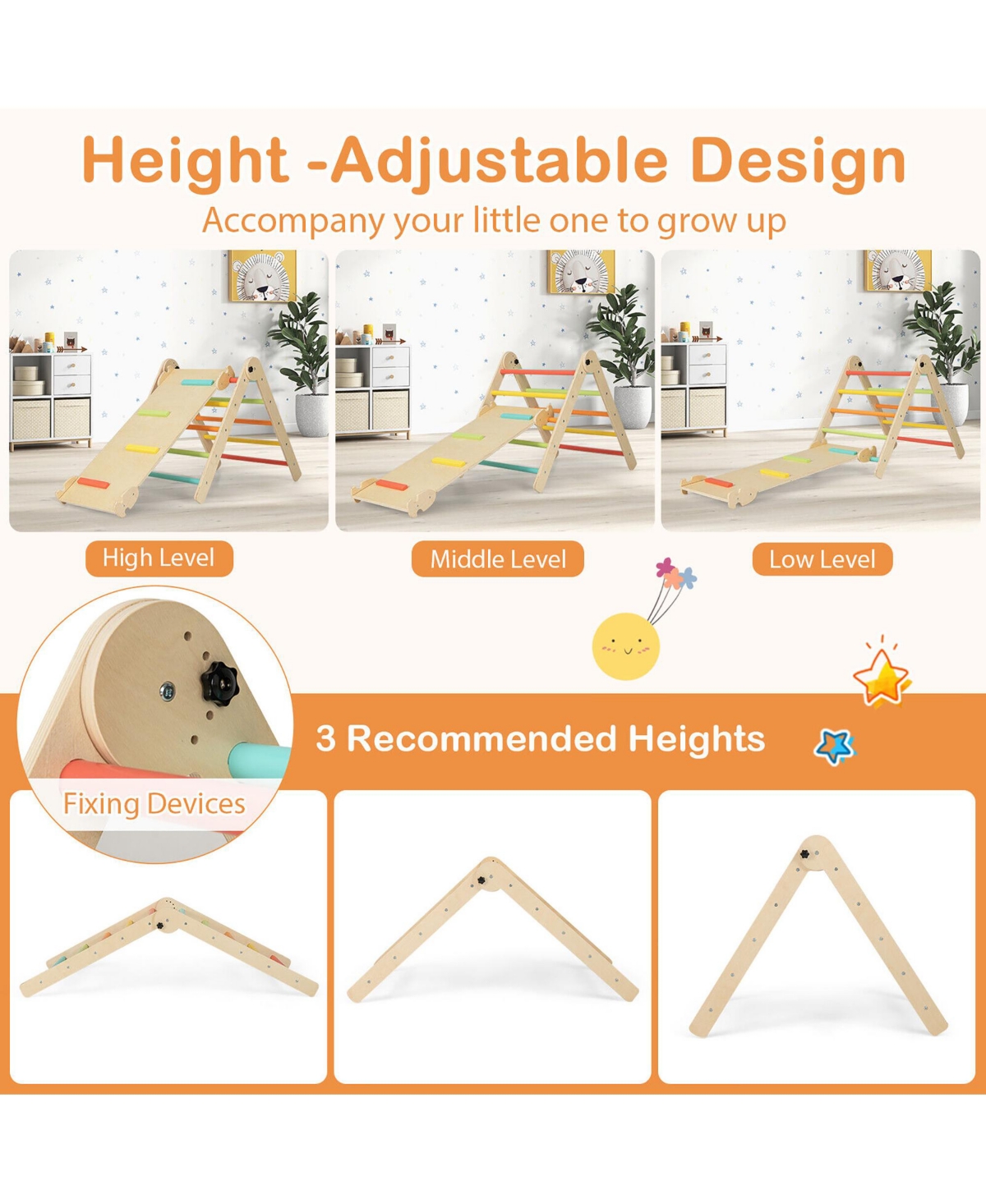 Gymax 7-in-1 Indoor Climbing Toys for Toddlers w/ Reversible Ramp Sea Lion Rocker