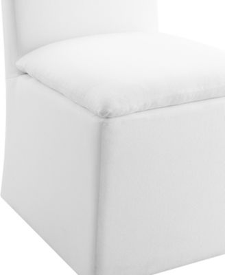 36" Wood Mara Stain-Resistant Fabric Dining Chair