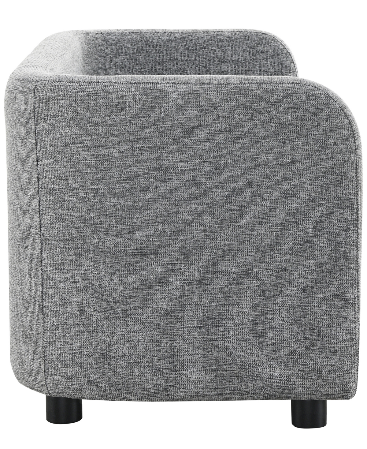 Abbyson Living 23.3" Wood Hadley Storage Settee In Gray