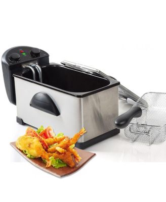 3.17 Quart Stainless Steel Electric Deep Fryer with Timer