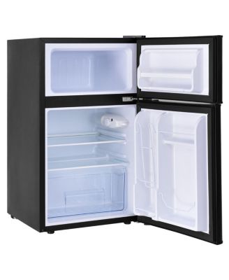 3.2 cu ft Compact Stainless Steel Refrigerator