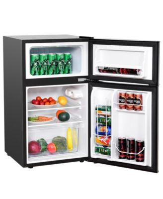 3.2 cu ft Compact Stainless Steel Refrigerator