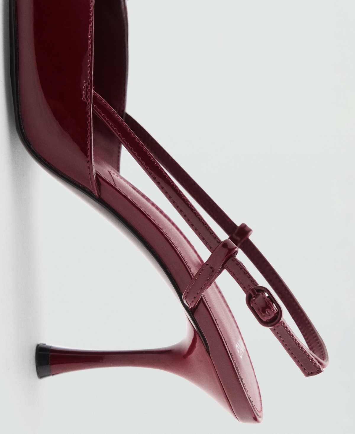 Mango Women's Patent Leather Slingback-Heeled Shoes