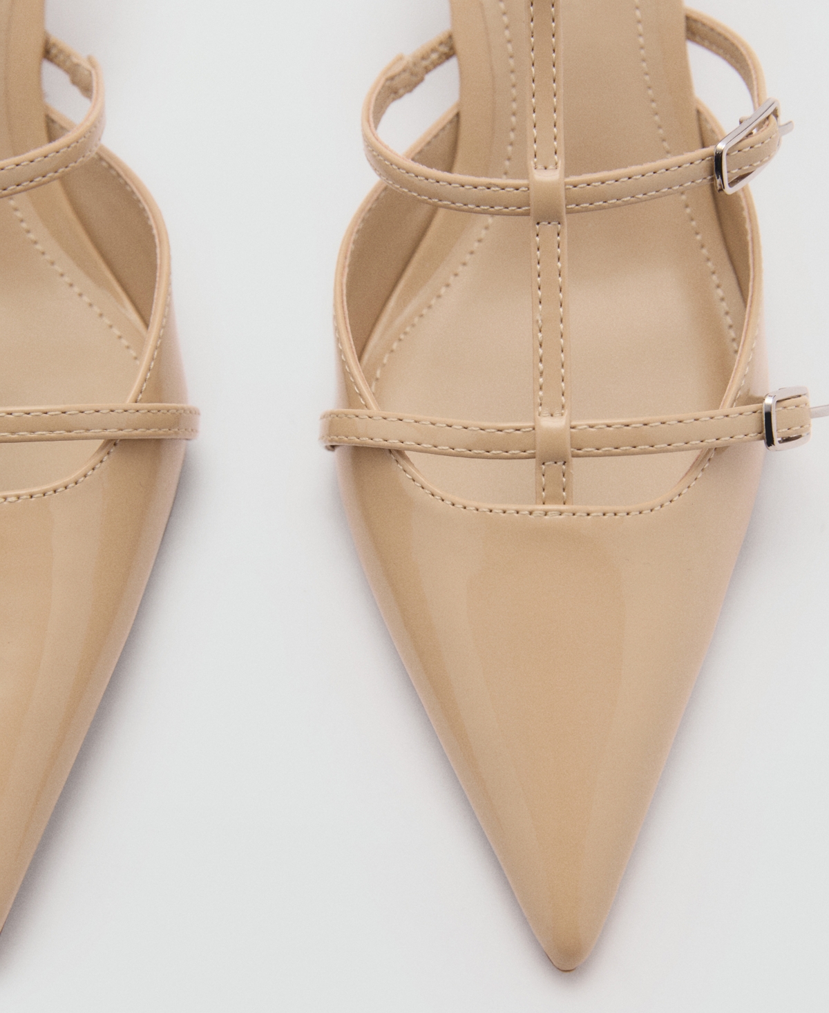 Mango Women's Buckles Detail Heeled Shoes