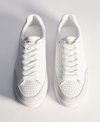 Women's Leather Panel Sneakers
