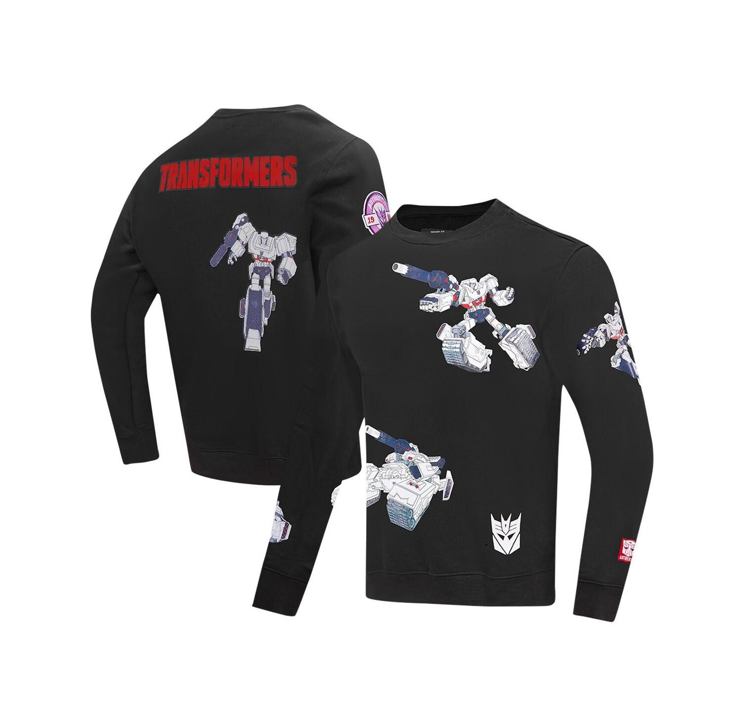 Men's and Women's Bumblebee Transformers Happy and Together Pullover Sweatshirt