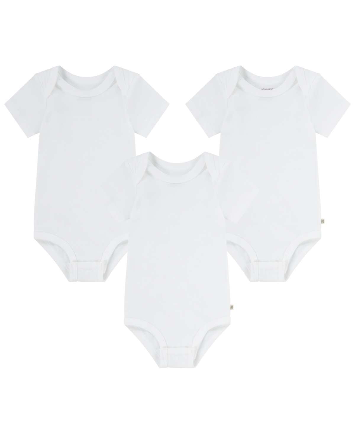 Huggies Baby Short Sleeve Bodysuits 3-pack In White