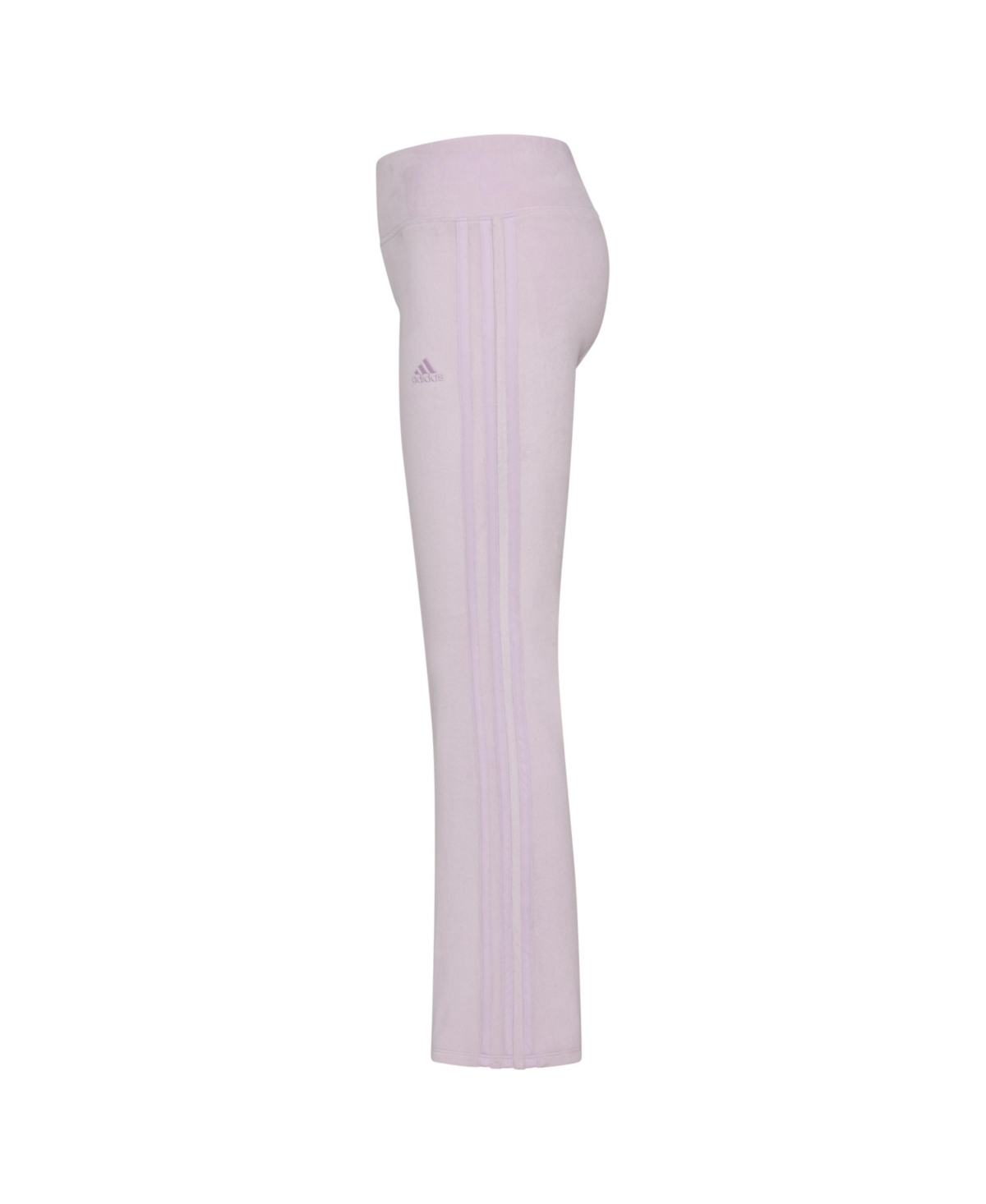 adidas Big Girls Rib Velour Vented Flare Leg Pant