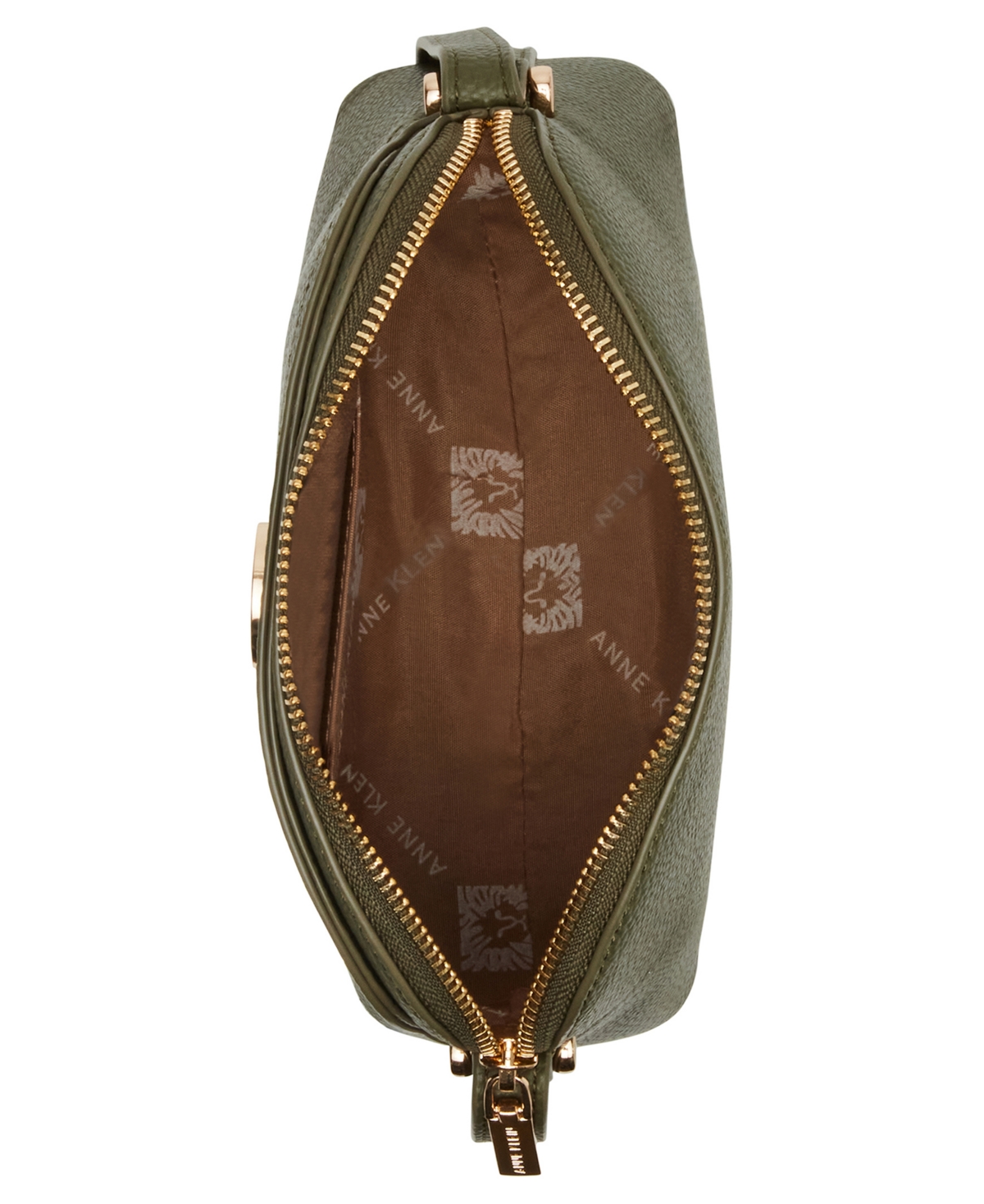 Anne Klein Dome Crossbody With Detachable Card Case In Mauve Mist