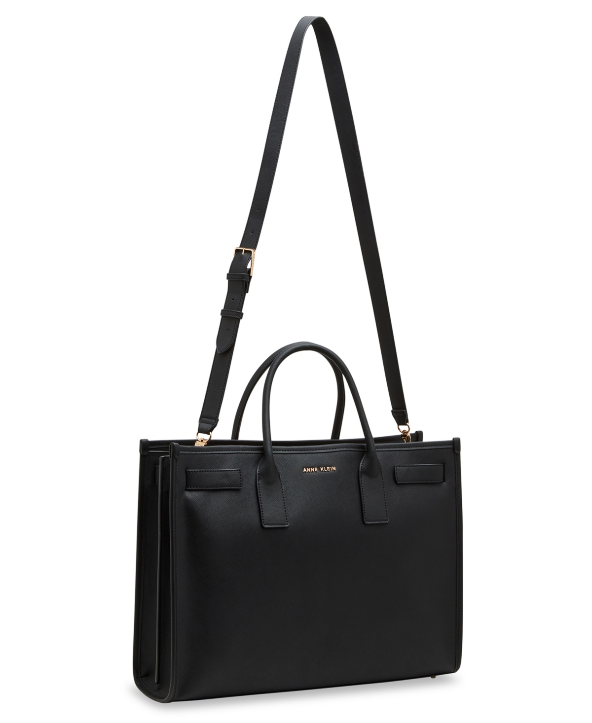 Anne Klein Ak 3 Piece Work Tote Gift Set In Black