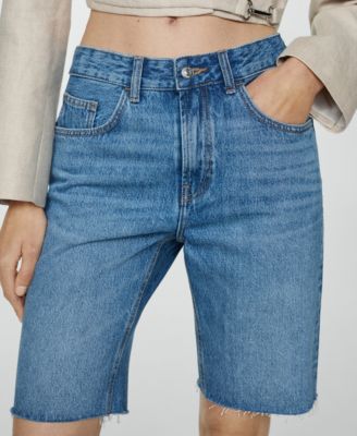 Women's Straight-Fit Denim Bermuda Shorts