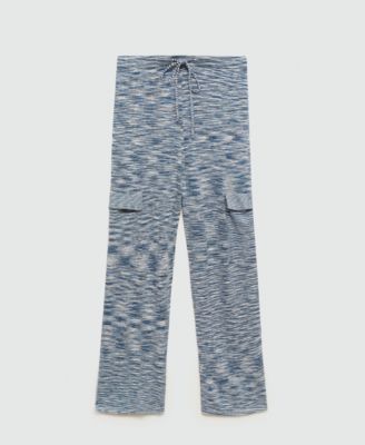 Women's Cargo Pockets Knitted Pants