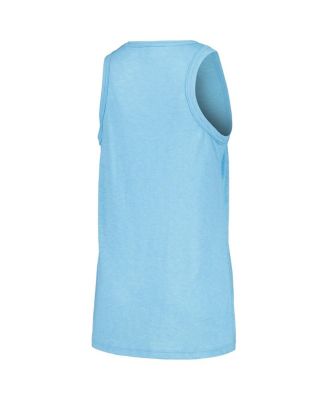 Women's Light blue Los Angeles Dodgers Gauze High Neck Tank Top