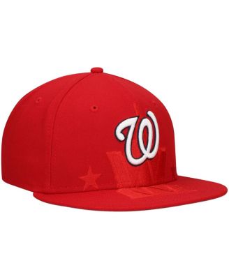 Men's Red Washington Nationals Shadow Logo 59FIFTY Fitted Hat