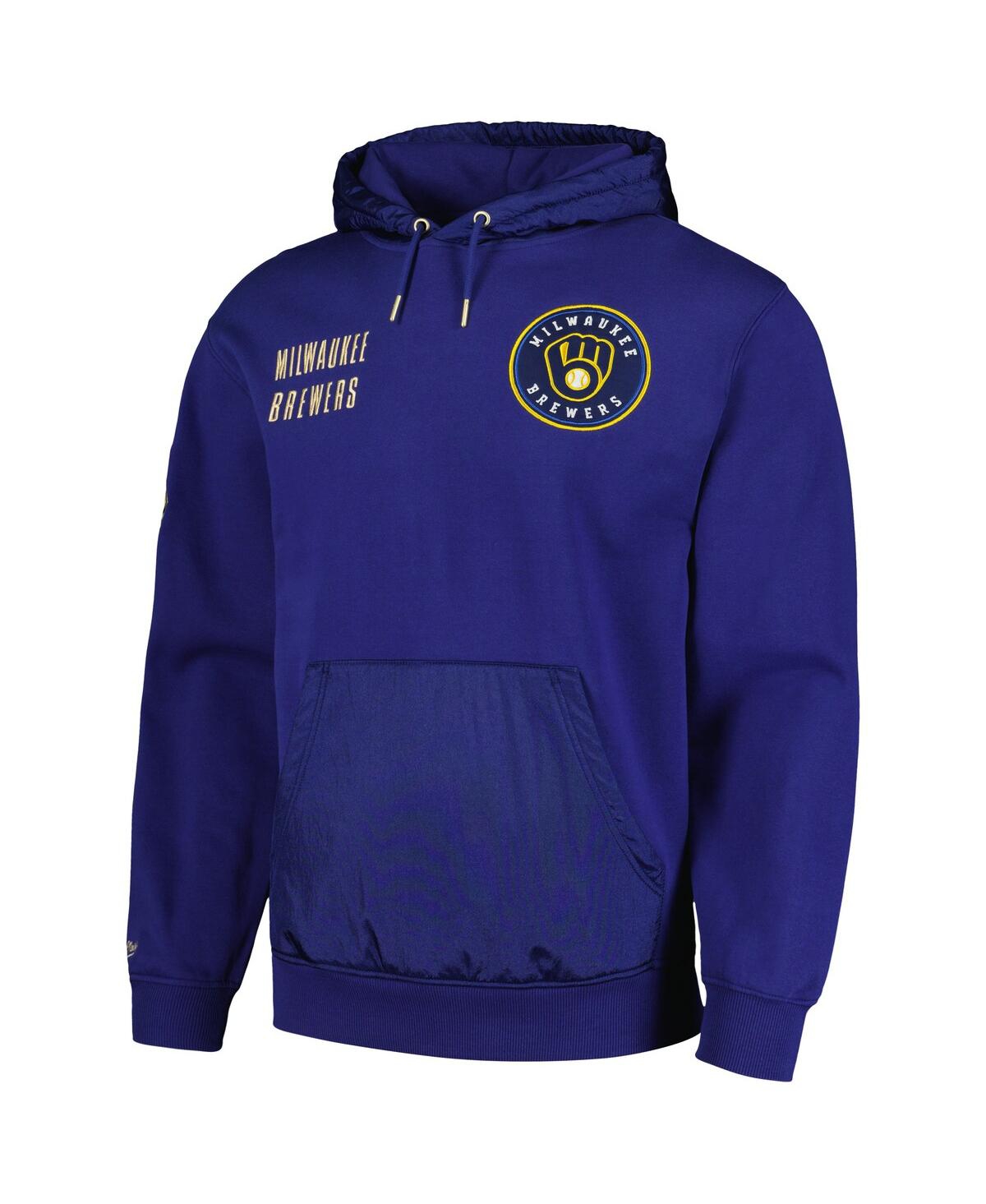 Mitchell & Ness Men's Navy Milwaukee Brewers Team Og 2.0 Current Logo Pullover Hoodie In Navy