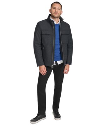 Men's Hipster Full-Zip Jacket with Zip-Out Hood