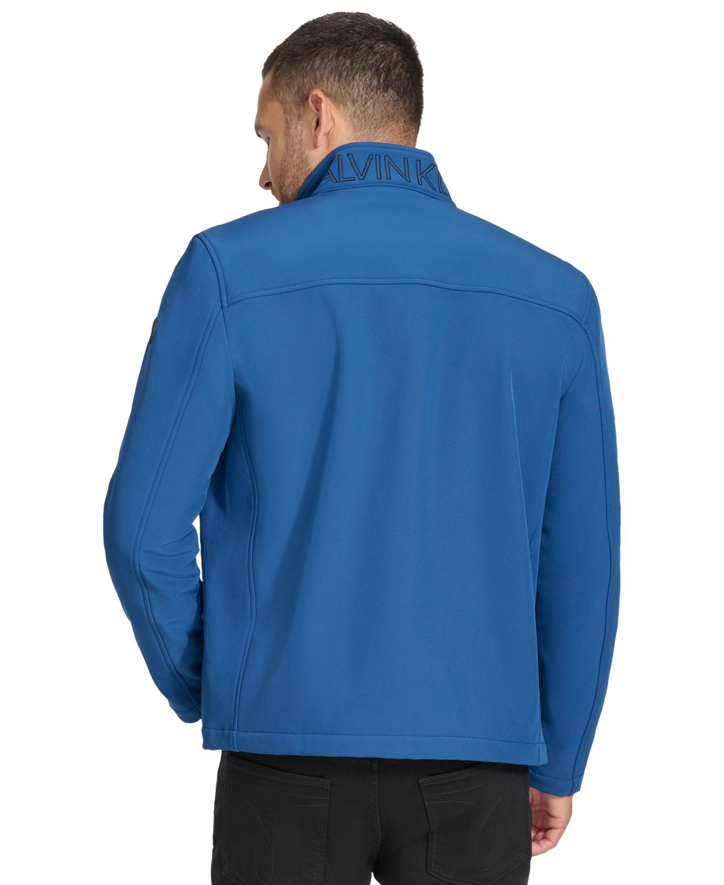 Мужская куртка Calvin Klein Infinite Stretch Soft Shell, цвет: Синий — фото 2
