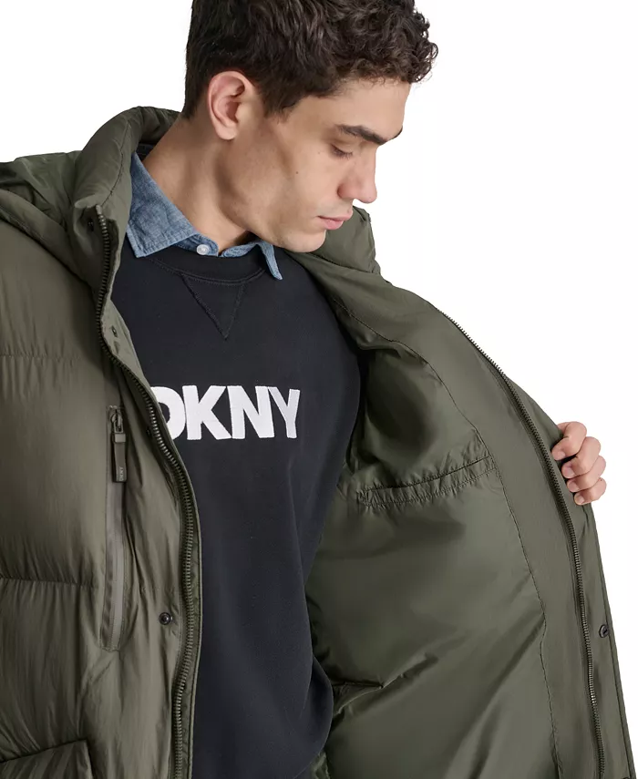 Men's Quilted Hooded Duffle Parka - thumbnail 8