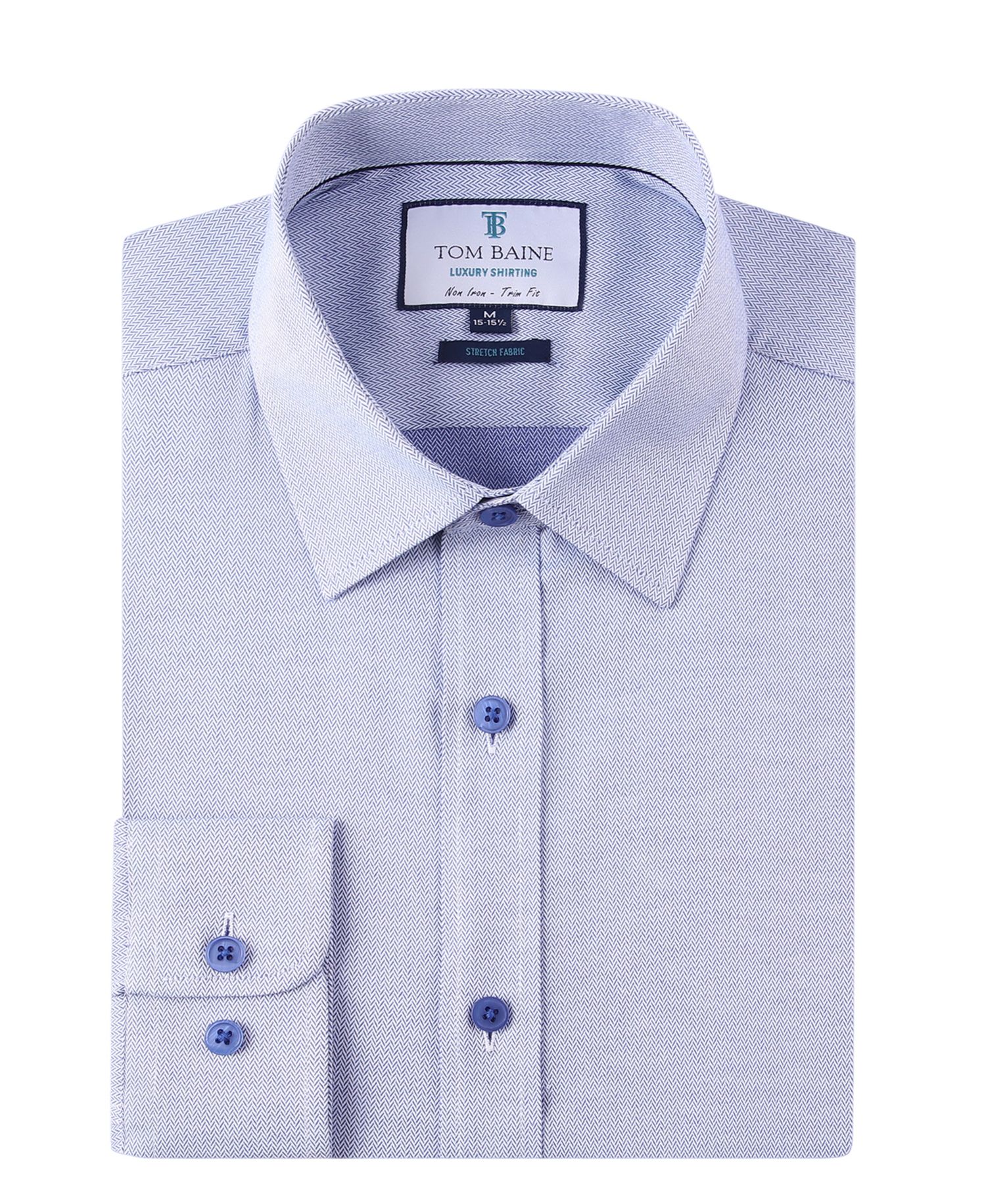 Men's Four-Way Stretch Jacquard Solid Button Down Dress Shirt