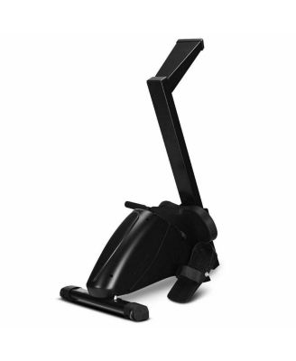 Foldable Quiet Operated Fitness Rowing Machine with 10 Level Adjustable Resistance