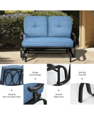 Outdoor Swing Glider Chair with Comfortable Cushions