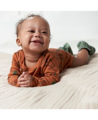 Baby Boys Long Sleeve Onesies Bodysuits, 6-Pack