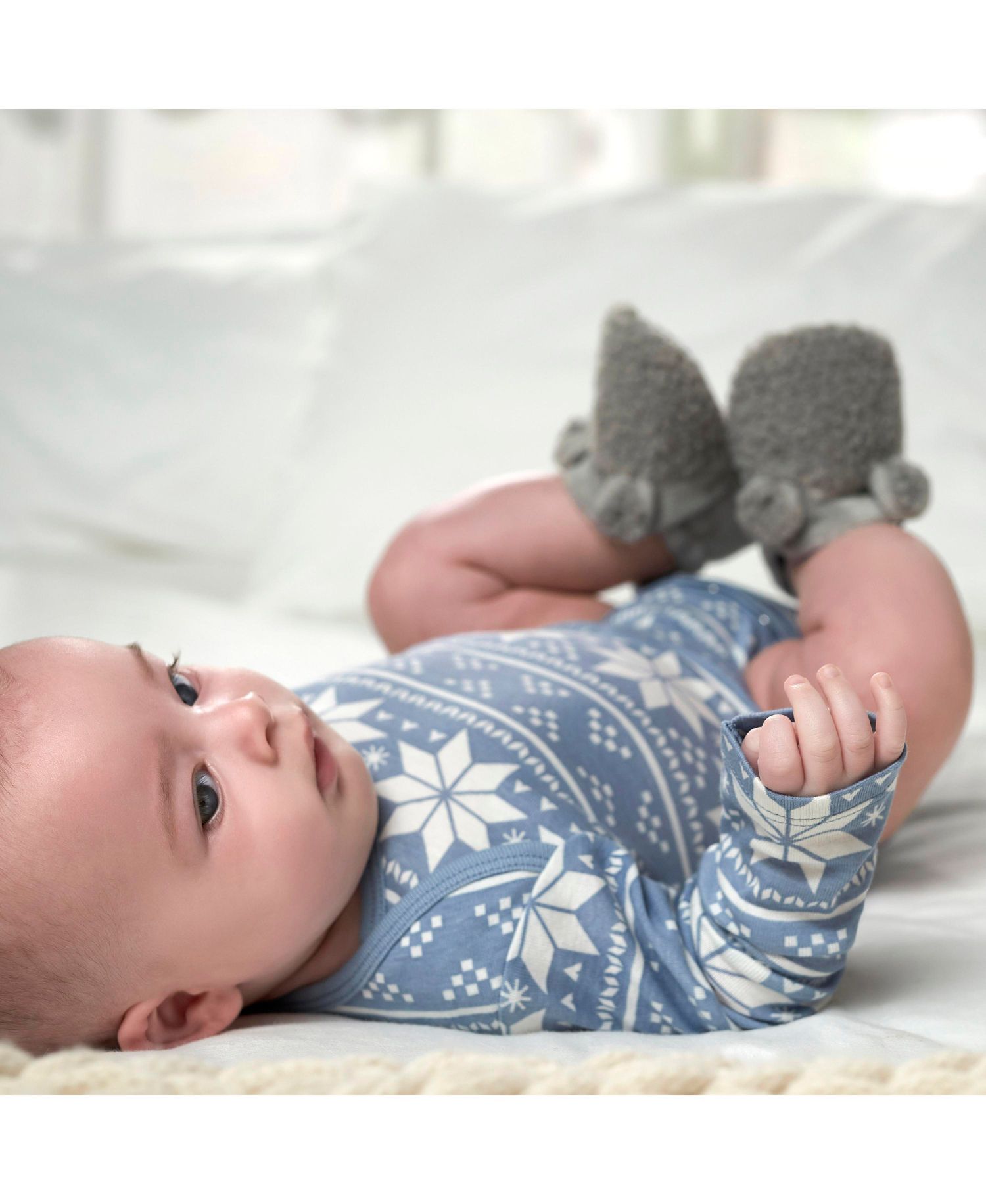 Baby Boys Long Sleeve Onesies Bodysuits, 6-Pack