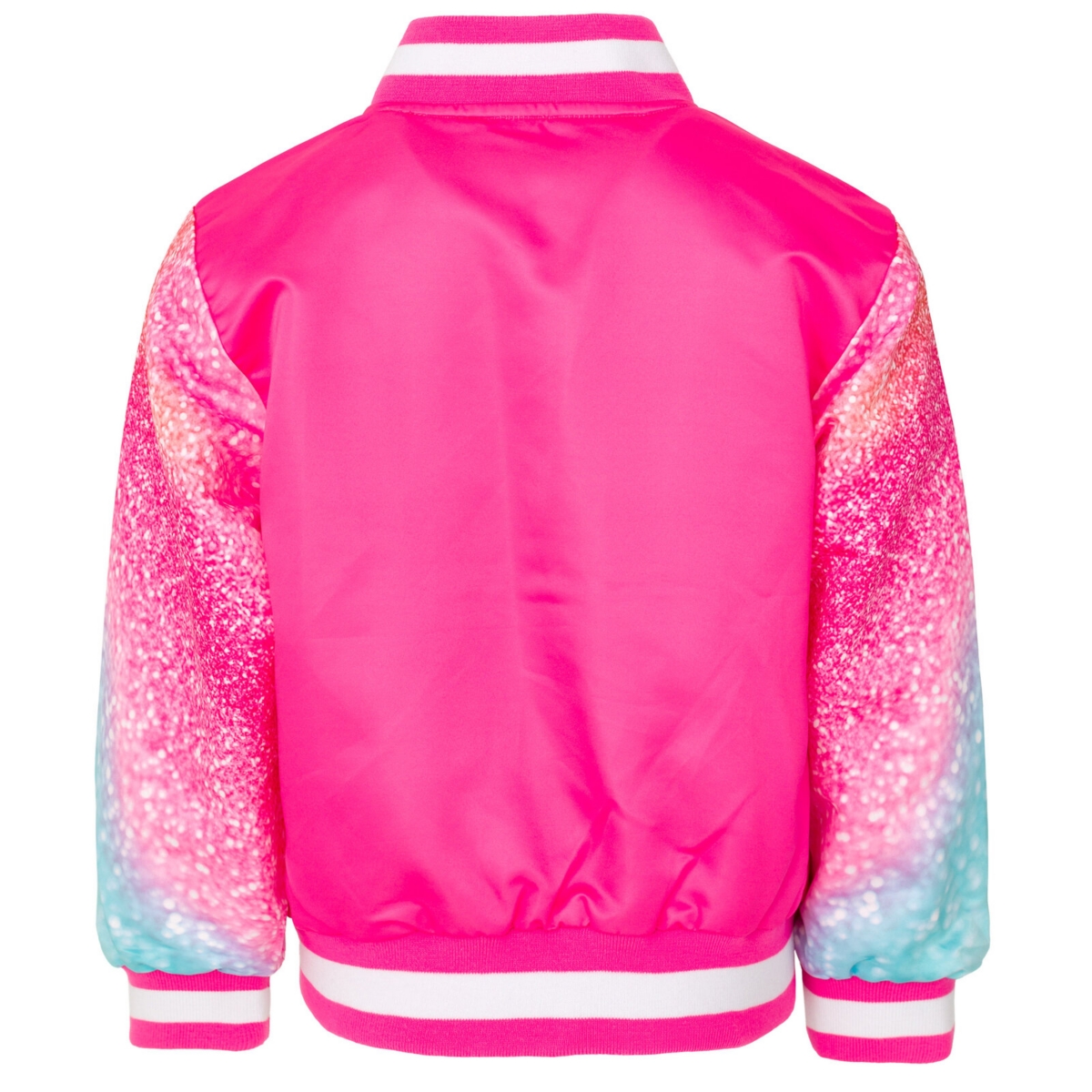 Barbie Girls Varsity Bomber Jacket Little Kid to Big Kid Sizes (4 - 14-16) - glitter