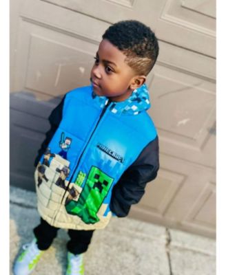 Boys Zip Up Winter Coat Puffer Jacket