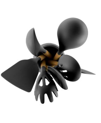  Set of 9 Silicone and Wood Cooking Utensils