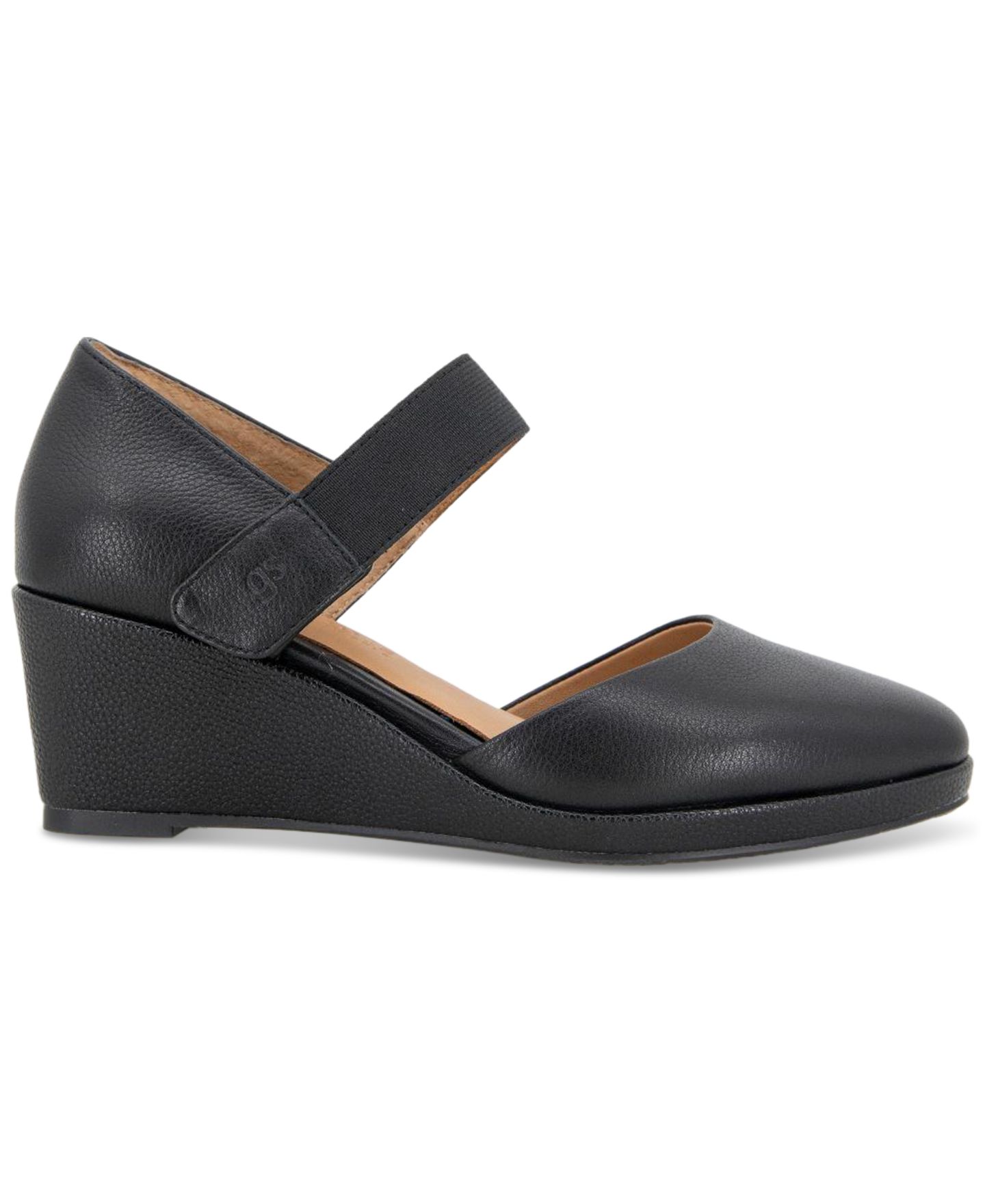 Женские туфли Gentle Souls Oriana Wedge Pumps, цвет: Чёрный кожаный — фото 2