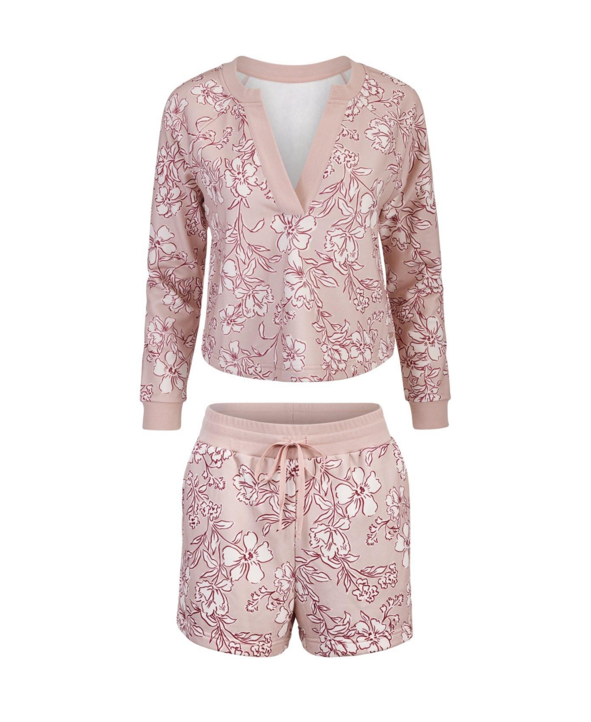 Adore Me Plus Size Lesley Sweatshirt & Shorts Set