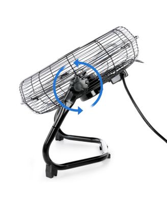 20 Inch Twin Pack Industrial Tilting High Velocity 3 Speed Metal Floor Fan