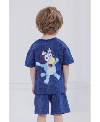 Boys Bingo Vintage Drop Shoulder T-Shirt and Shorts Outfit Set to