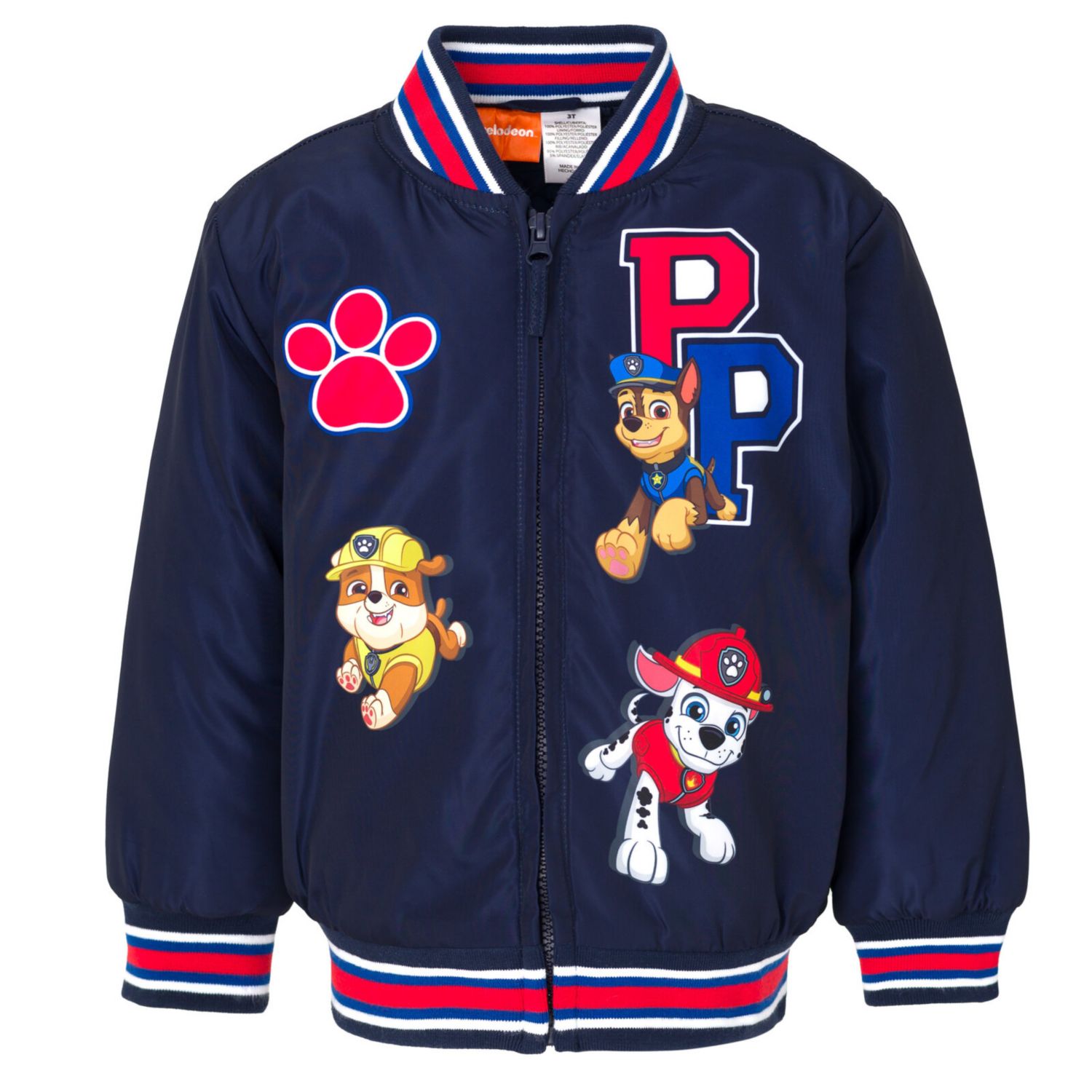 Toddler Boys Zip Up Varsity Bomber Jacket to (2T - 7-8