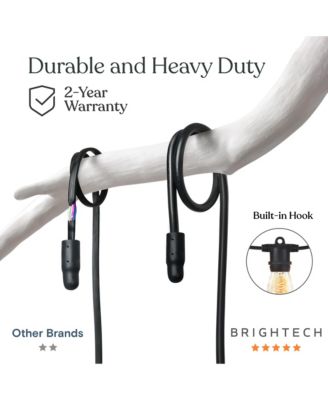 Ambience Pro 27 ft Outdoor Solar LED String Lights with Spiral Bulbs