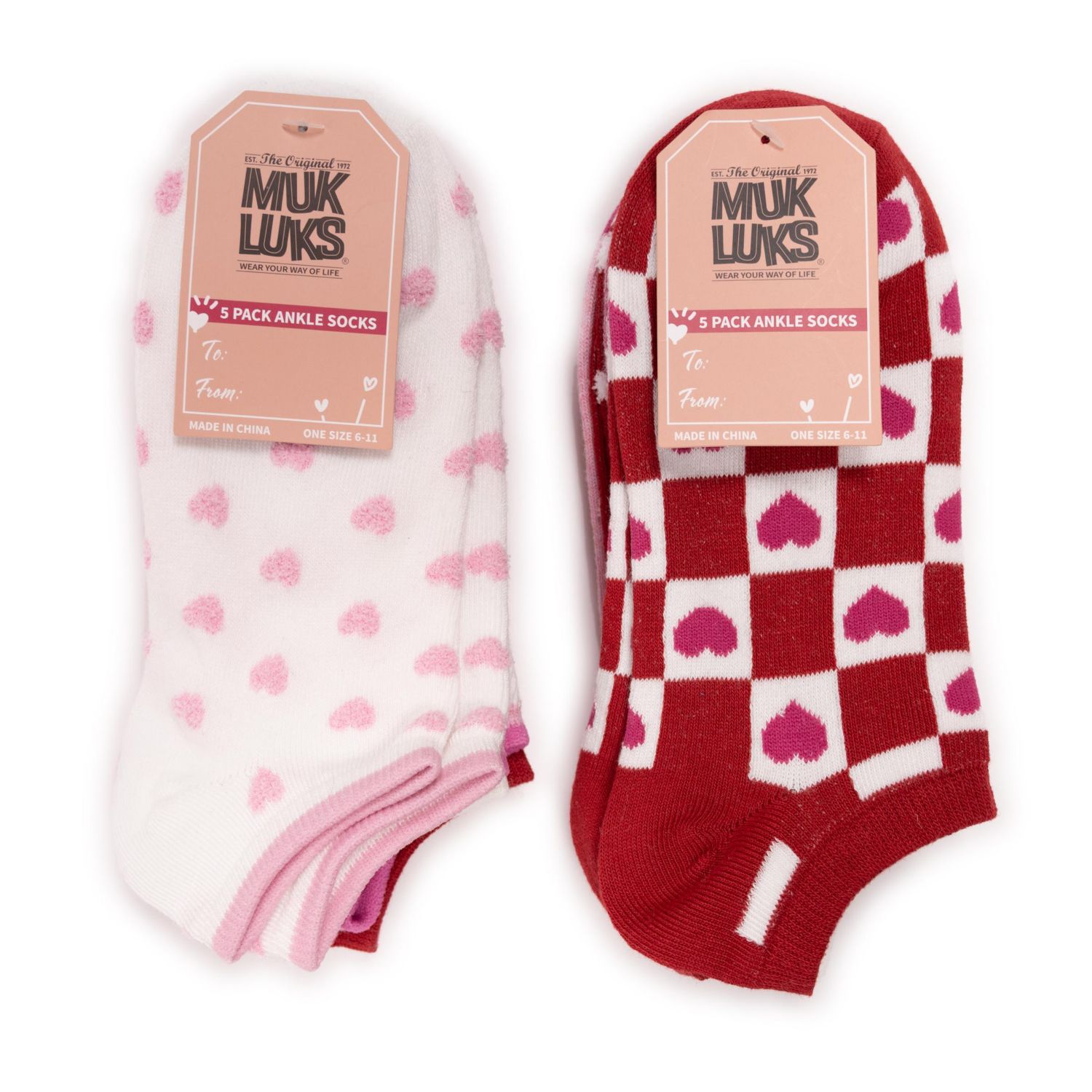 Women's Set of 10 Valentine's Day Socks