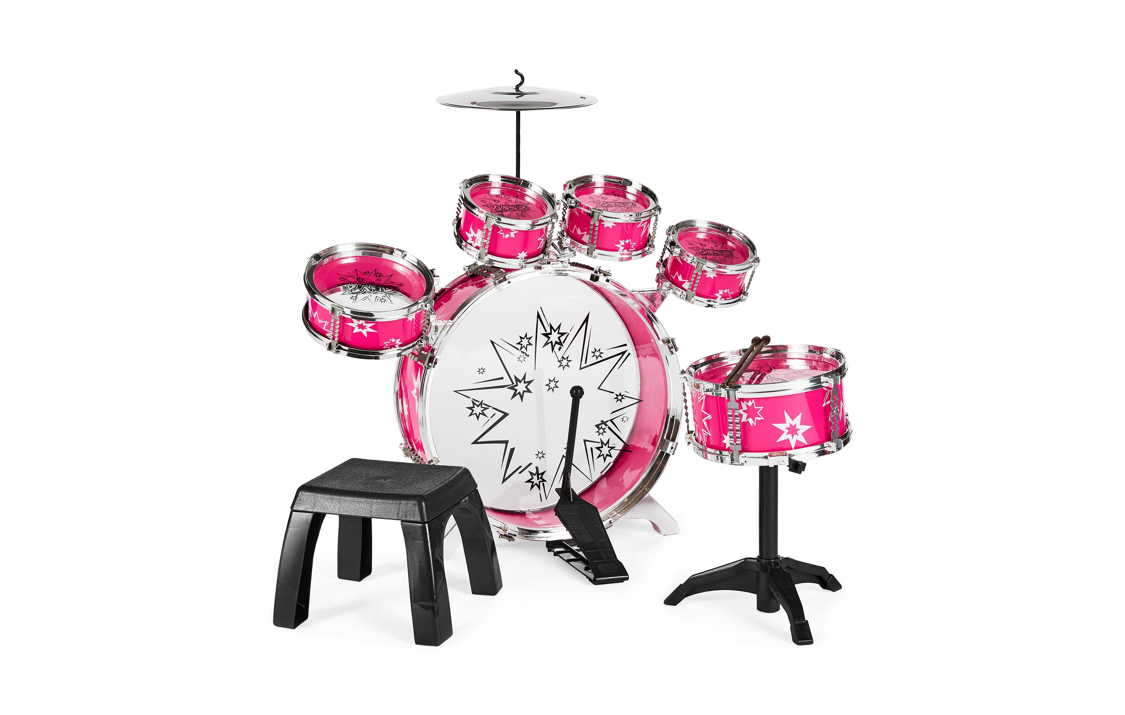 Best Choice Products 11-Piece Kids Starter Drum Set w/ Bass Drum, Tom Drums, Snare, Cymbal, Stool, Drumsticks