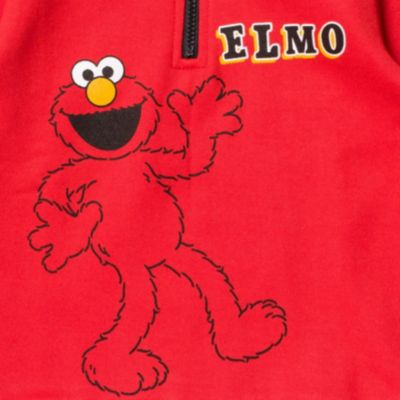 Toddler Boys Elmo Fleece Half Zip Sweatshirt and Pants Set