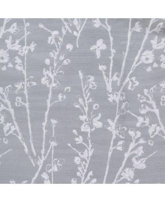 Premium 2-Panel Floral Jacquard Textured Beige Curtains with Grommets for Windows Living Room Bedroom Office - Partial Room Darkening Drapes for Privacy Decor - 52 x 96 Inch Long - Beige