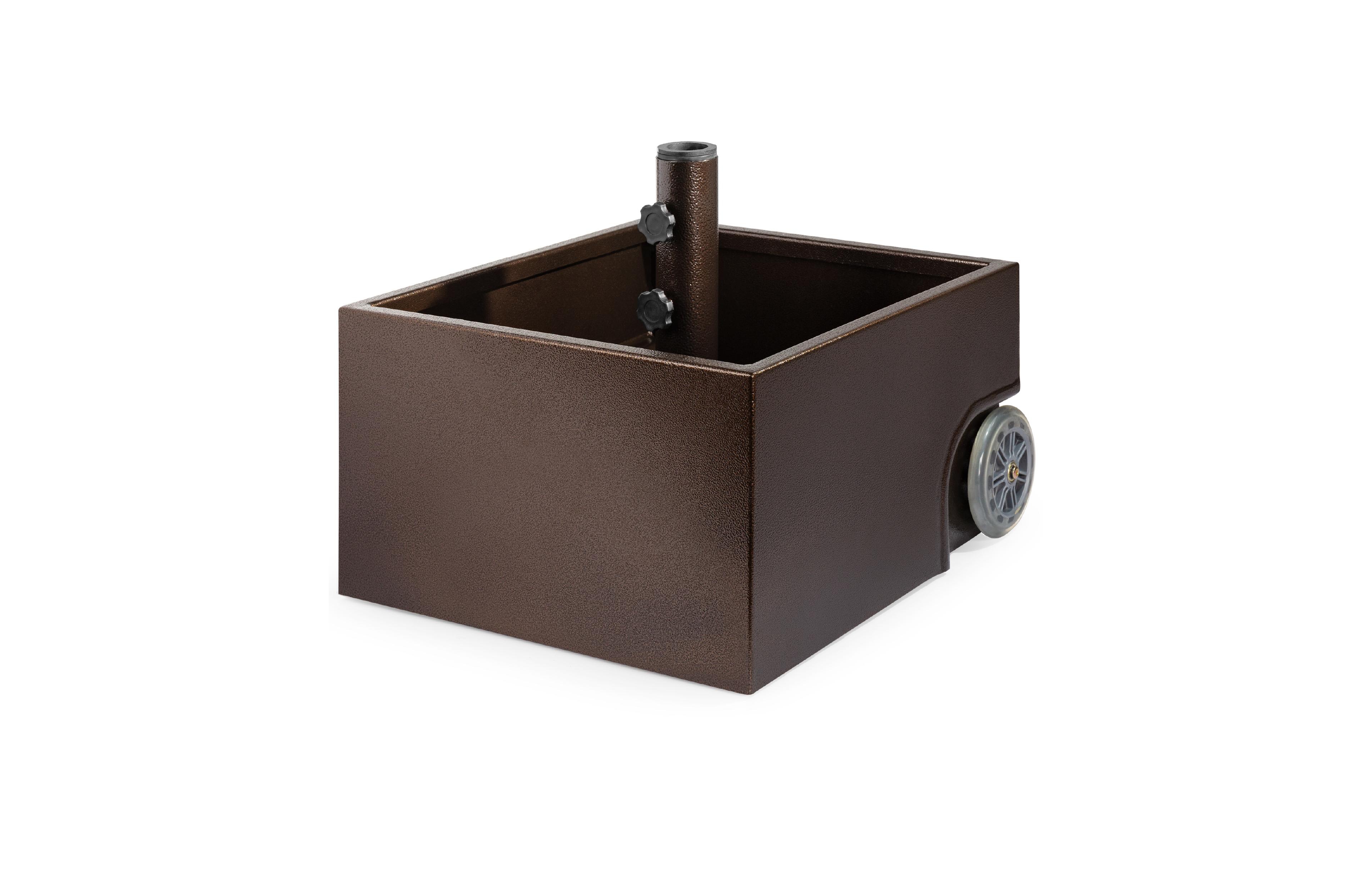 Best Choice Products Portable Steel Umbrella Base Stand for Patio, Up to 150 lbs w/ Fillable Planter, Drainage, Wheels