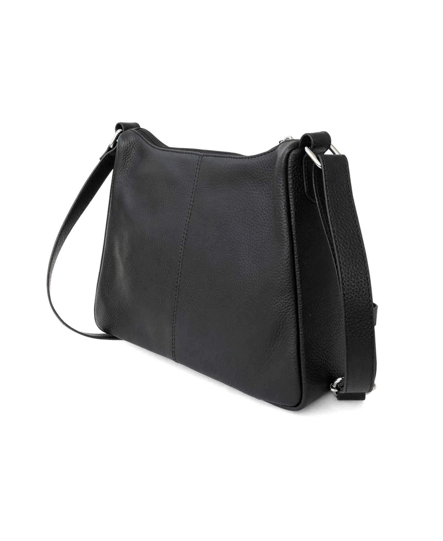 Женская сумка Club Rochelier Ladies Leather Medium Multi Zip Crossbody, цвет: Чёрный — фото 8