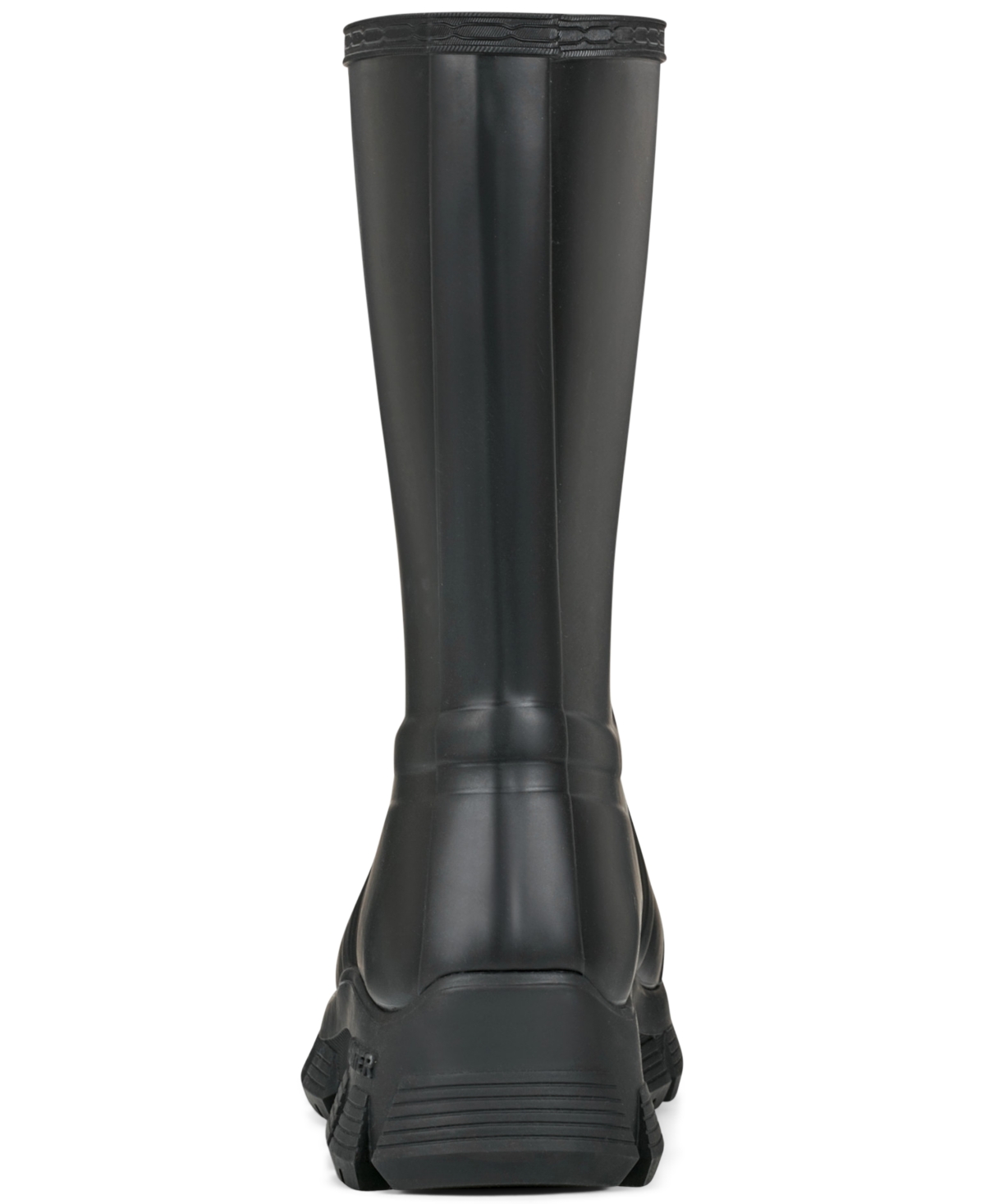 Hunter Micah Lug Sole Waterproof Rain Boot In Black