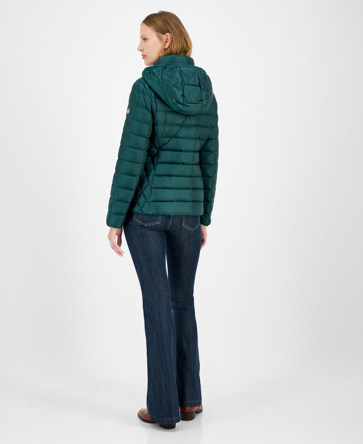 Michael Michael Kors Women's Hooded Packable Down Puffer Coat, Created for Macy's