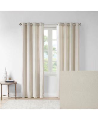 Englewood Solid Piece Dyed Grommet Top Curtain Panel, 50"W x 84"L